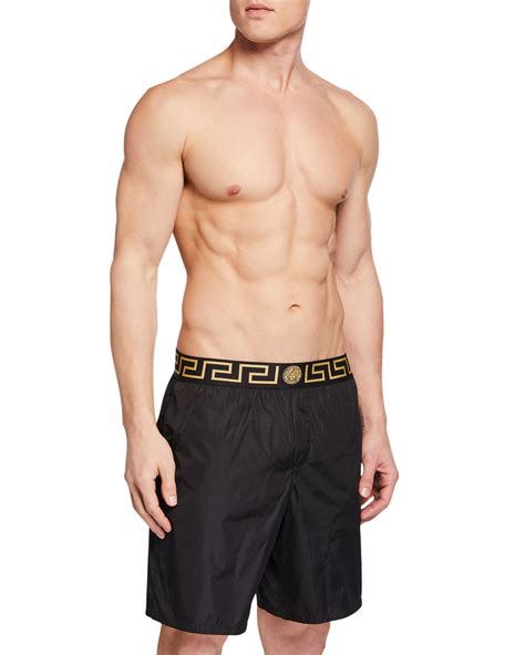 versace men beachwear|versace greca key swimsuit.